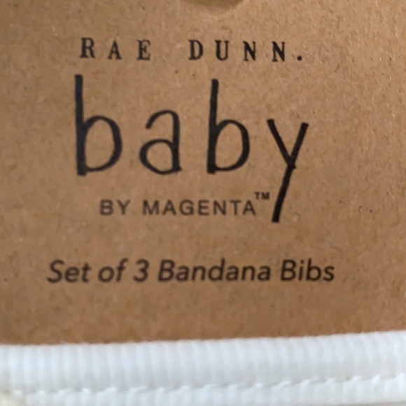NWT Rae Dunn 3 pack of bandana bibs, 100% cotton - Picture 8 of 8